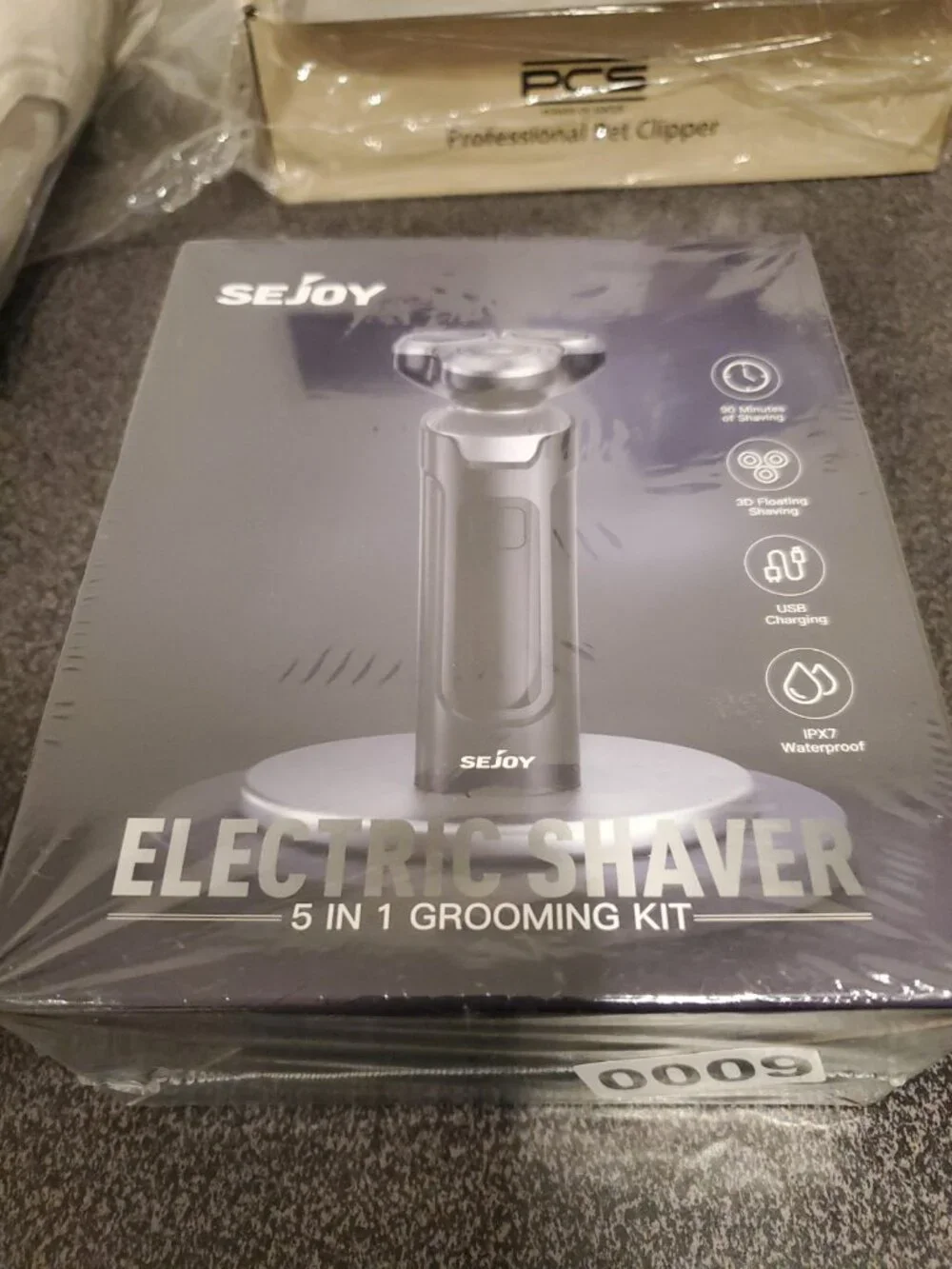 SEJOY 5-in-1 Electric Shaver Kit, 3 Head Rotary, Waterproof, USB Charging